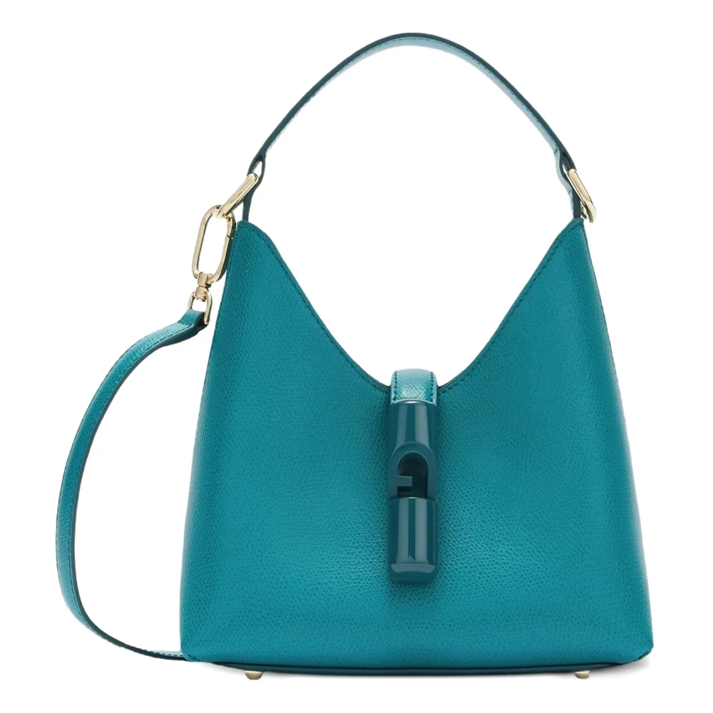 Furla Women's Blue Shoulder Bags, One Size, Iride Mini Hobo