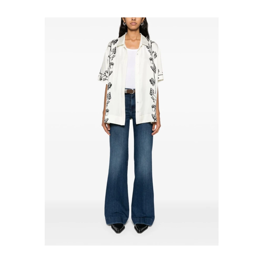 7 For All Mankind Moderne Dojo Soho High Rise Flared Jeans Blue Dames