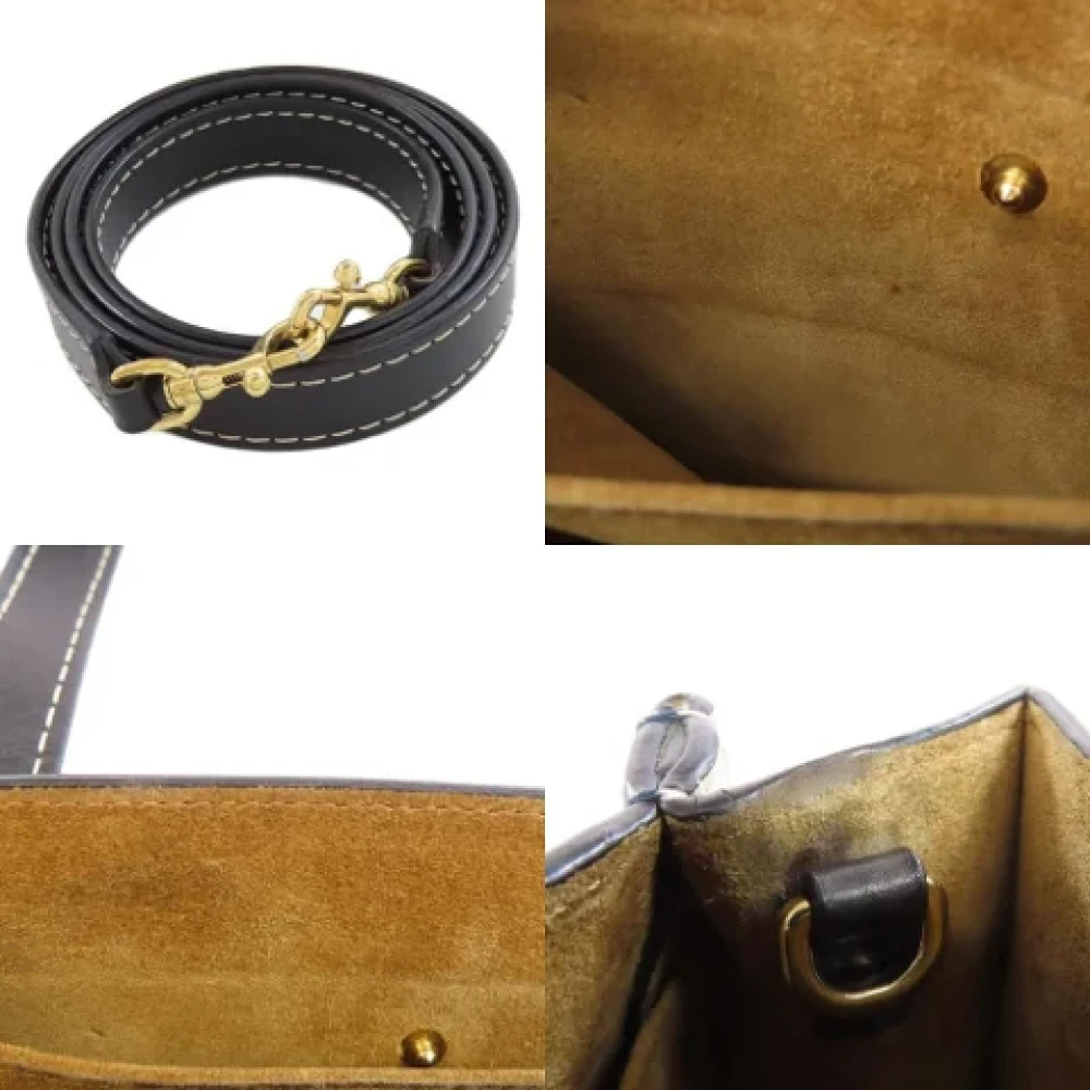 Loewe Pre-owned Leather handbags Black Dames