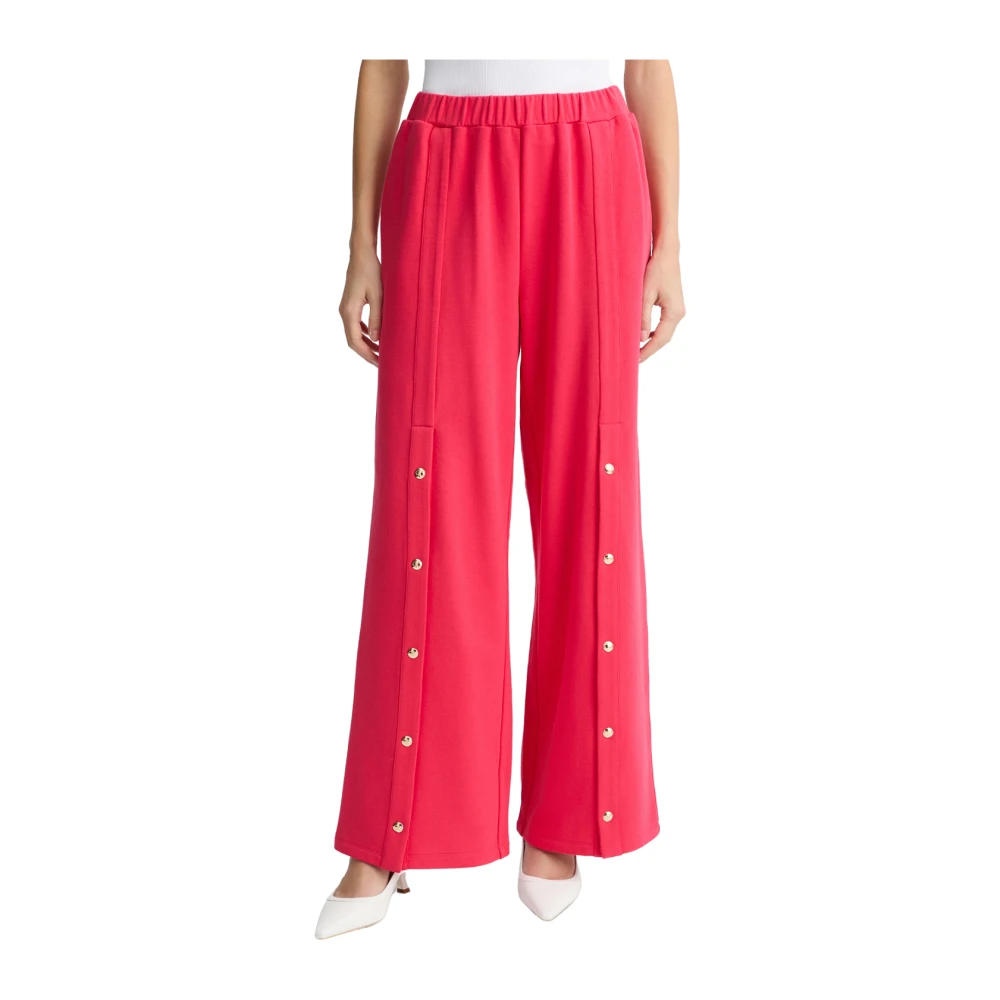 Liu Jo Rode Katoenmix Joggingbroek Red Dames