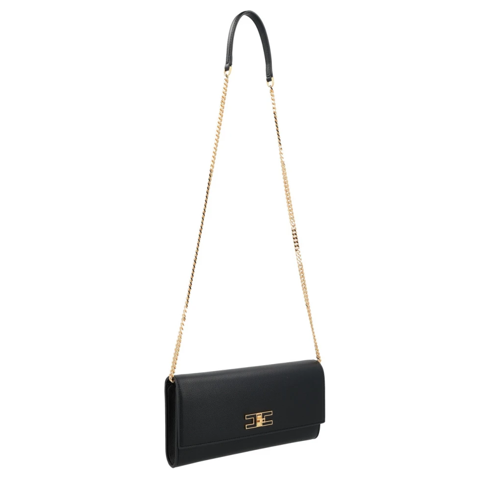 Elisabetta Franchi Zwarte Tas Bs32A51E2-110 Black Dames