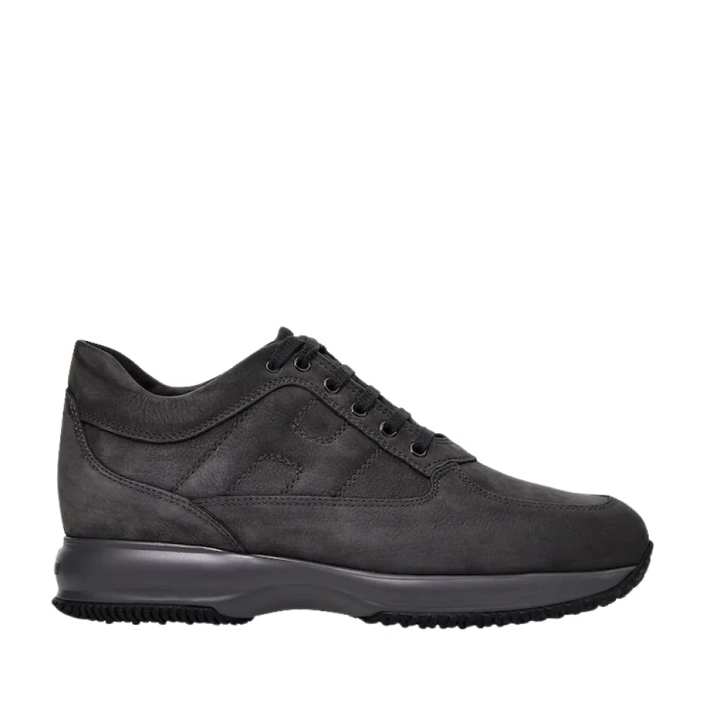 Hogan Casual Suède Sneakers Heren Schoenen Grijs