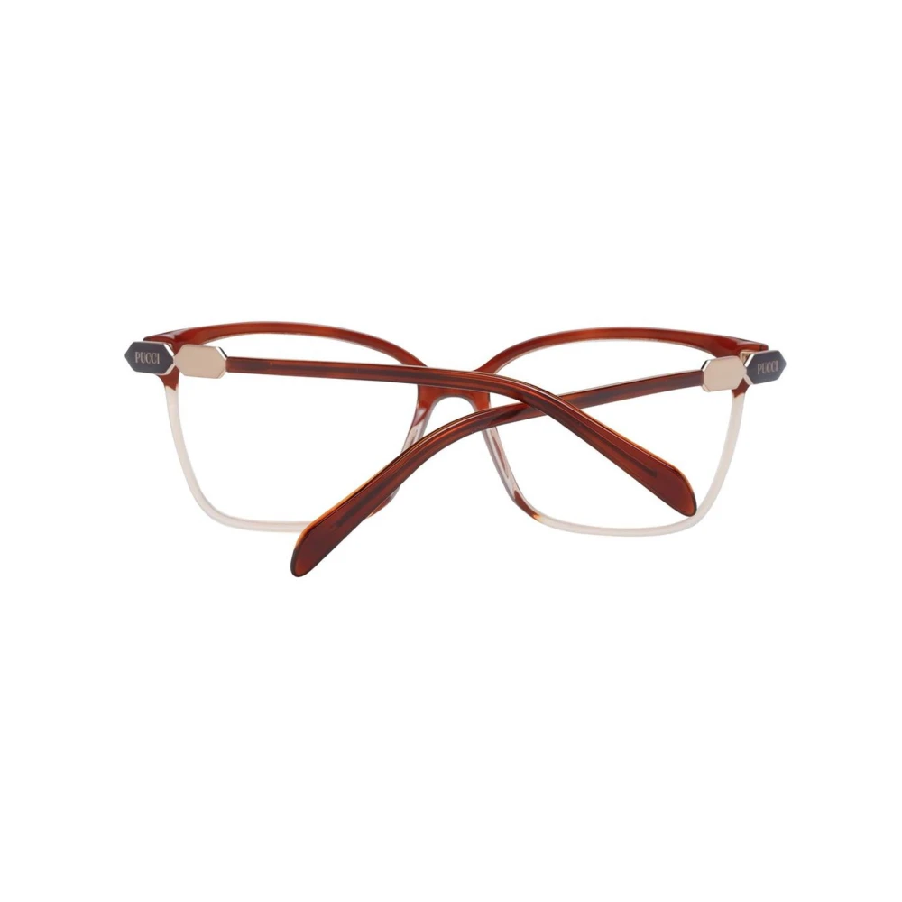 EMILIO PUCCI Bruine Vierkante Optische Frames voor Vrouwen Brown Dames