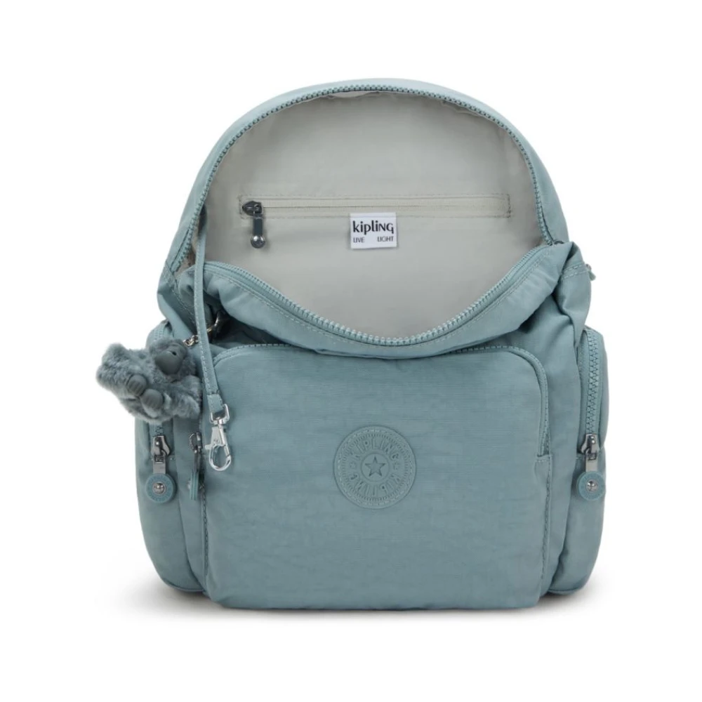 Kipling City Zip Praktische Rugzak Green Dames
