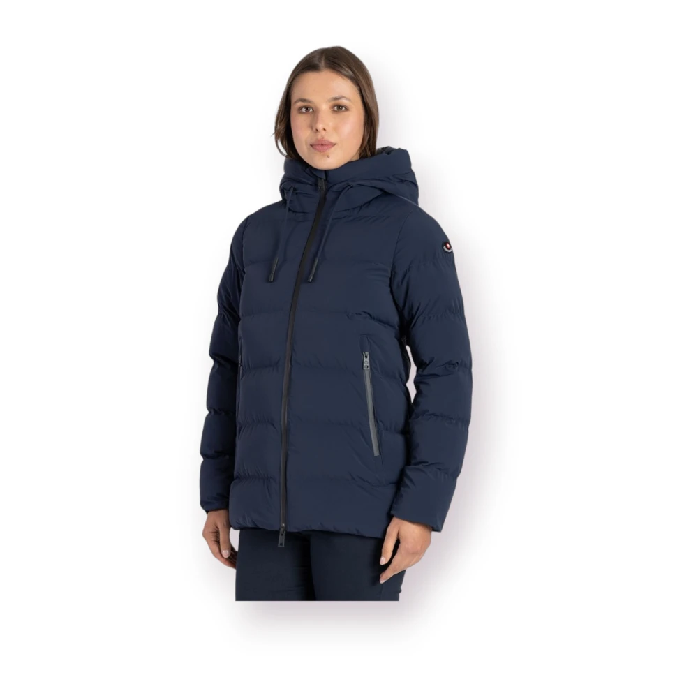 Canadiens Puffer en Parka Jas Blue Dames