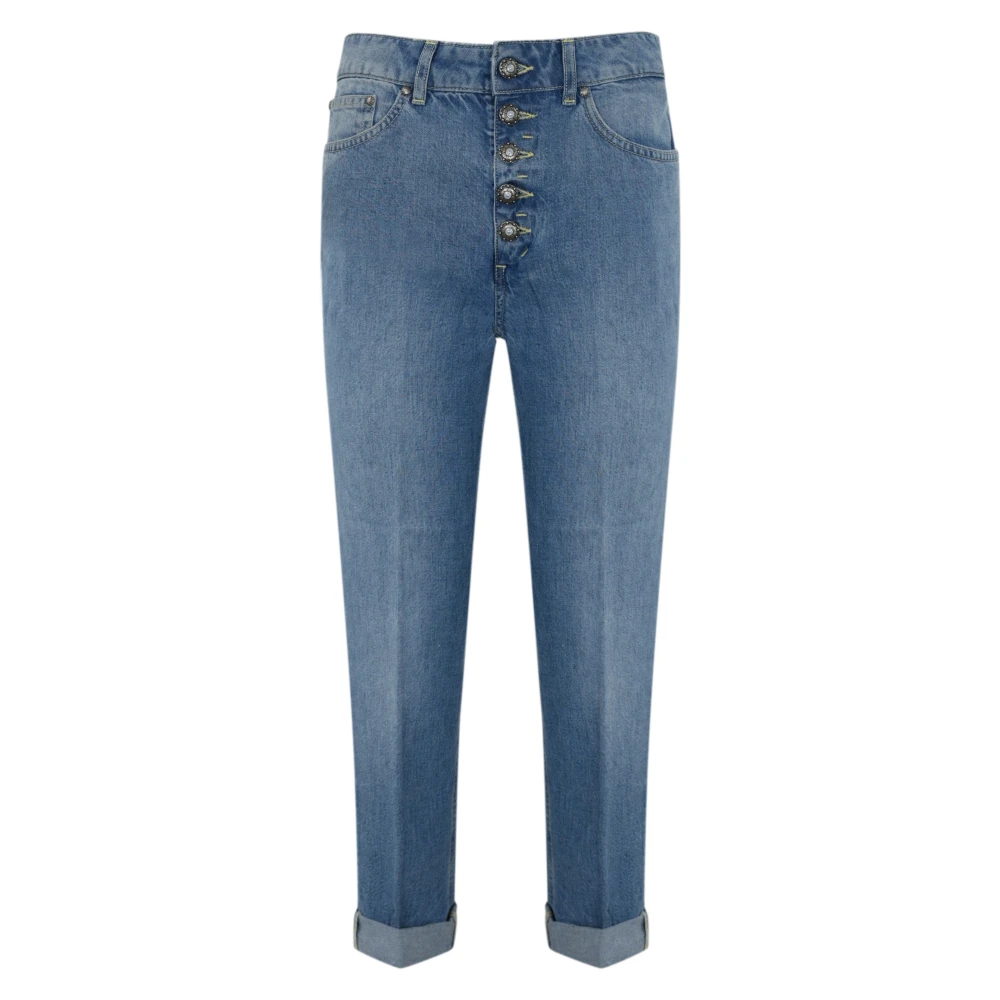 Dondup Blauwe Denim Jeans met Regular Fit Blue Dames
