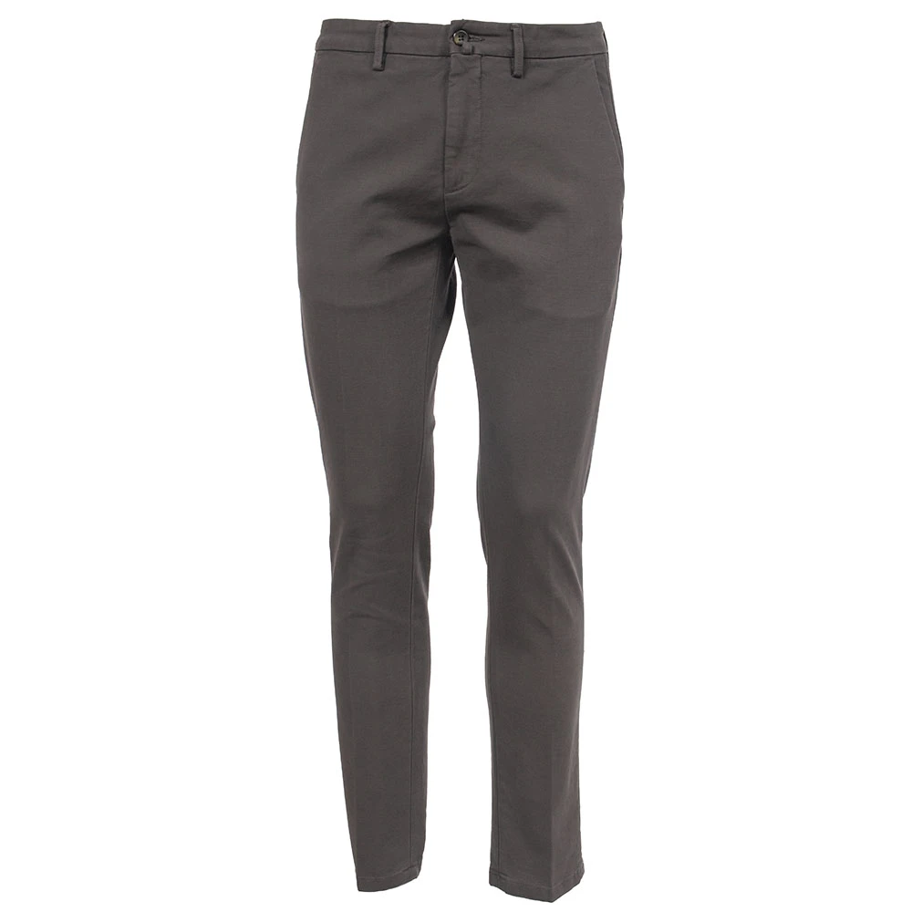 Siviglia Slim Fit Carducci Broek van Katoen Gray Heren