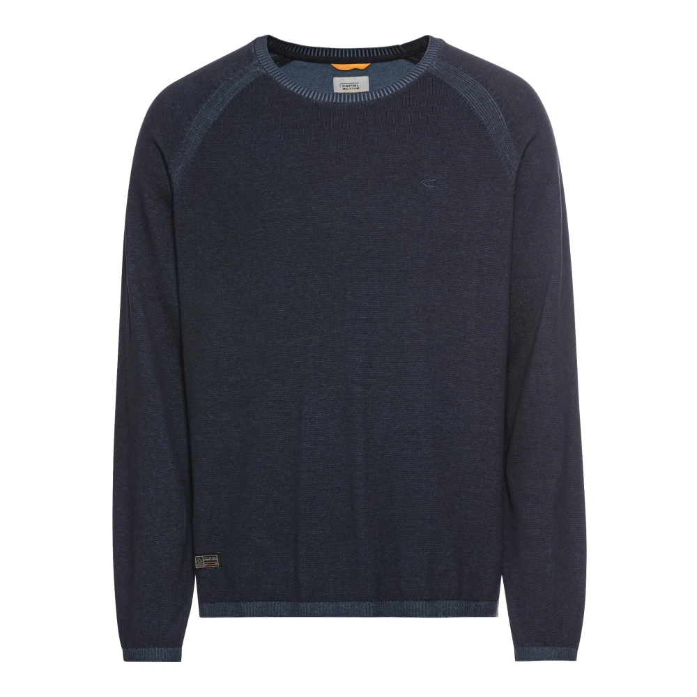 camel active Nachtblauwe Pullover Stijlvol Ontwerp Blue Heren