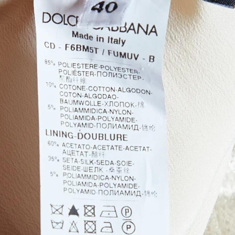 Dolce & Gabbana Pre-owned Satin dresses White Dames
