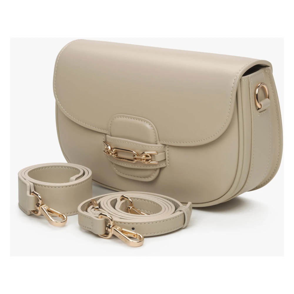Estro Dames Beige Schoudertas met Verstelbare Band Er00115794 Beige Dames