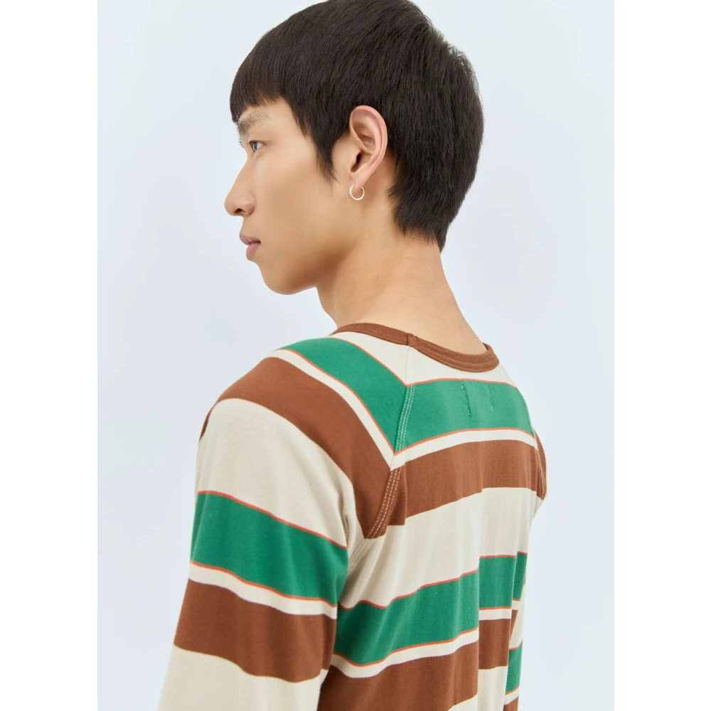 ERL Gestreept Katoenen Longsleeve T-shirt Multicolor Heren