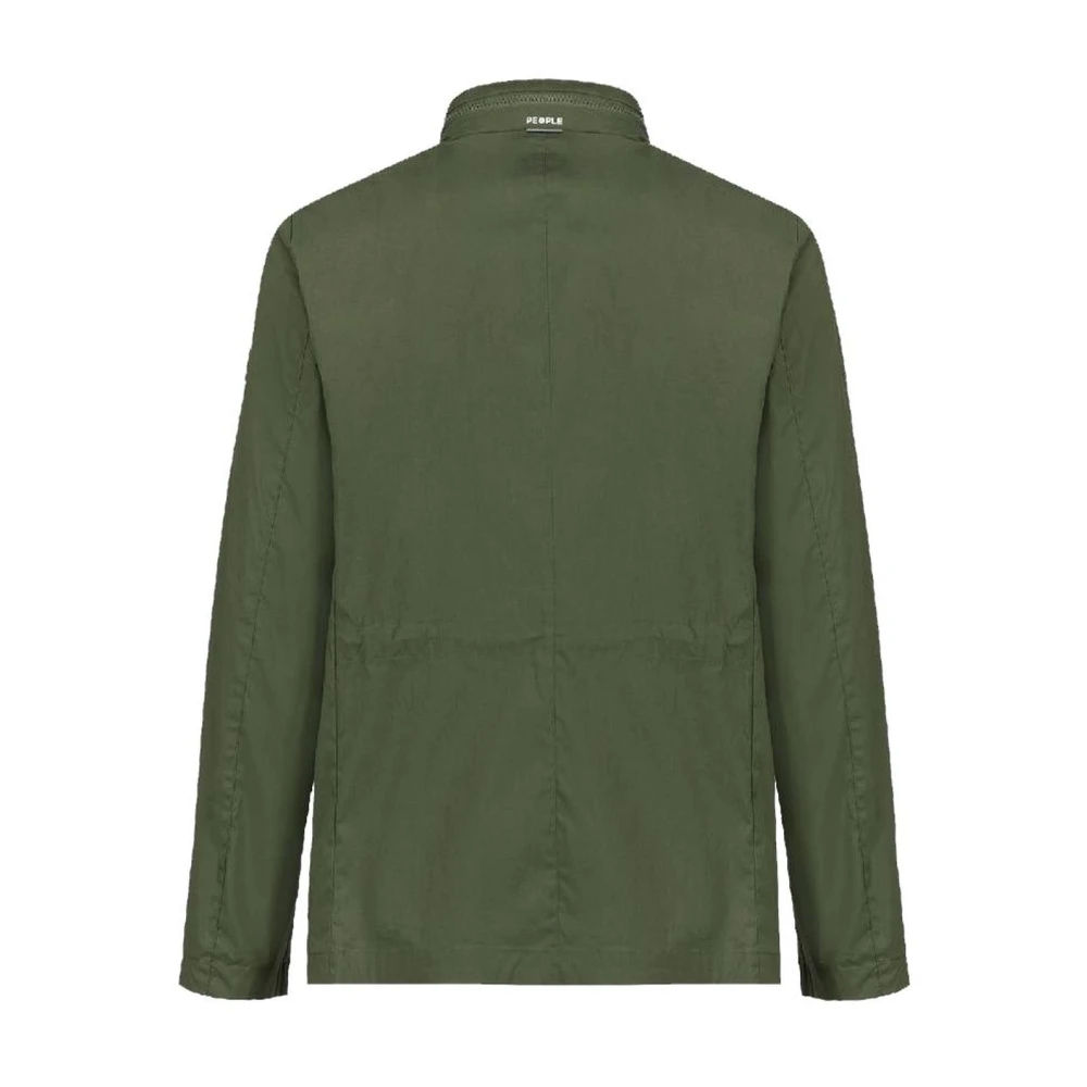 People of Shibuya Camouflage Hoodie Katoenen Jas met Zakken Green Heren