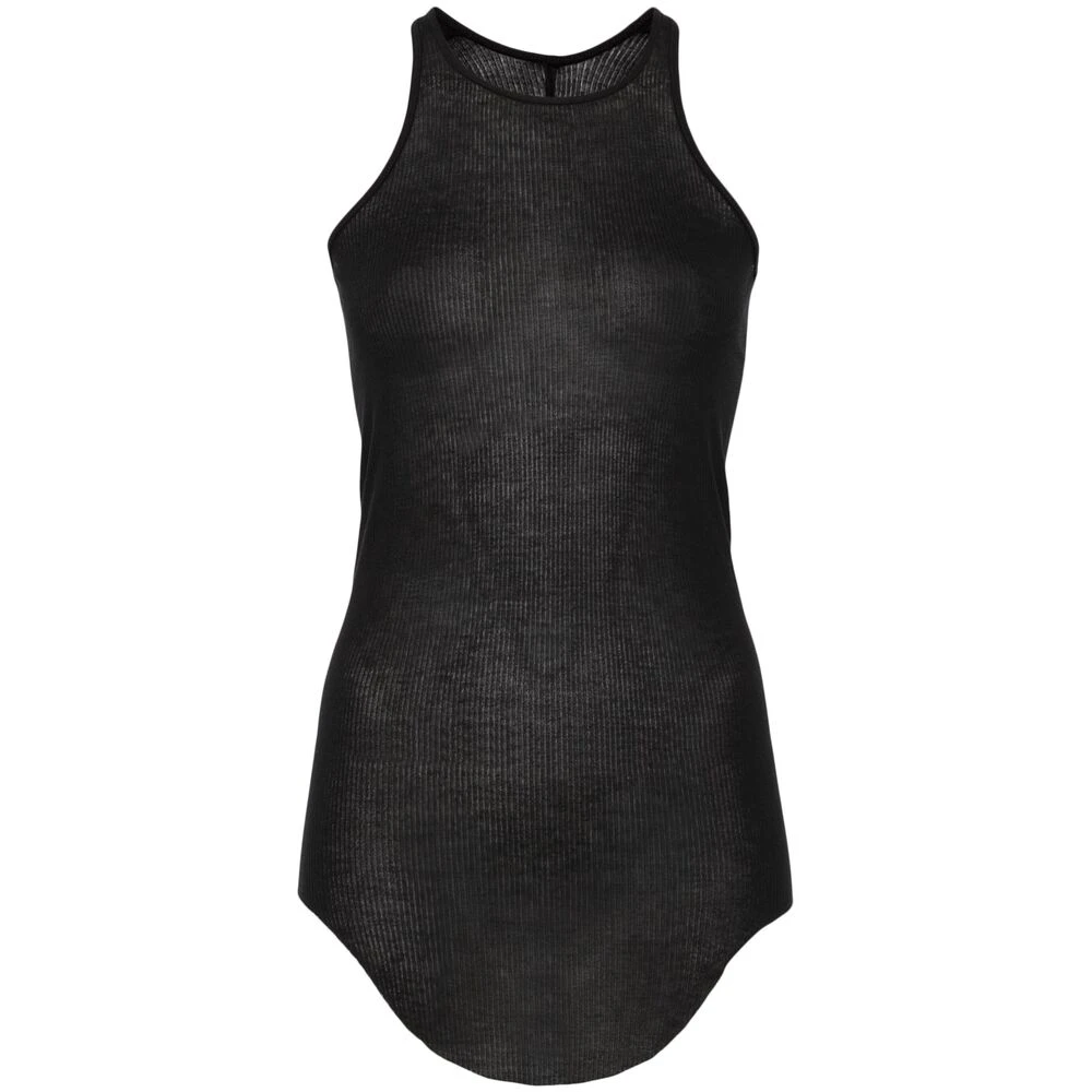 Rick Owens Zwarte scoop neck racerback top Black Dames