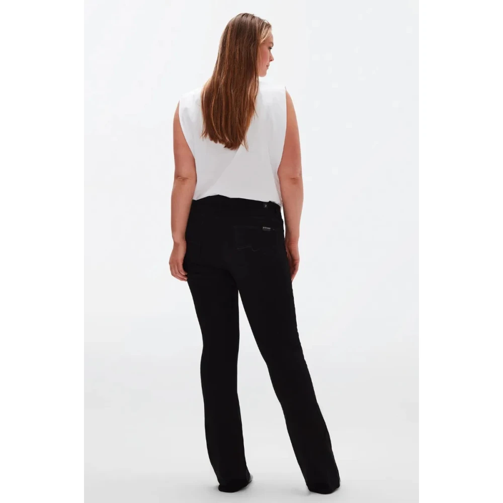 7 For All Mankind Jeans Flare Black Dames