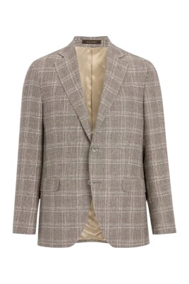 beige-ternet-struktureret-blazer-regular-fit