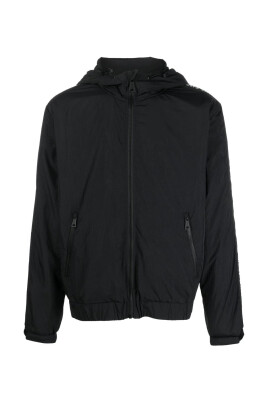 black-nylon-logo-band-jacket