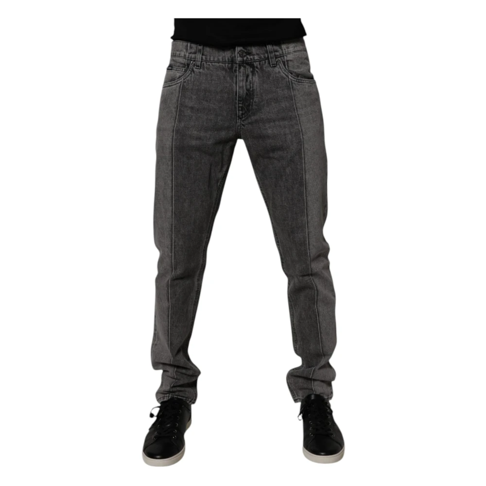 Dolce & Gabbana Men's Gray Skinny Denim Jeans