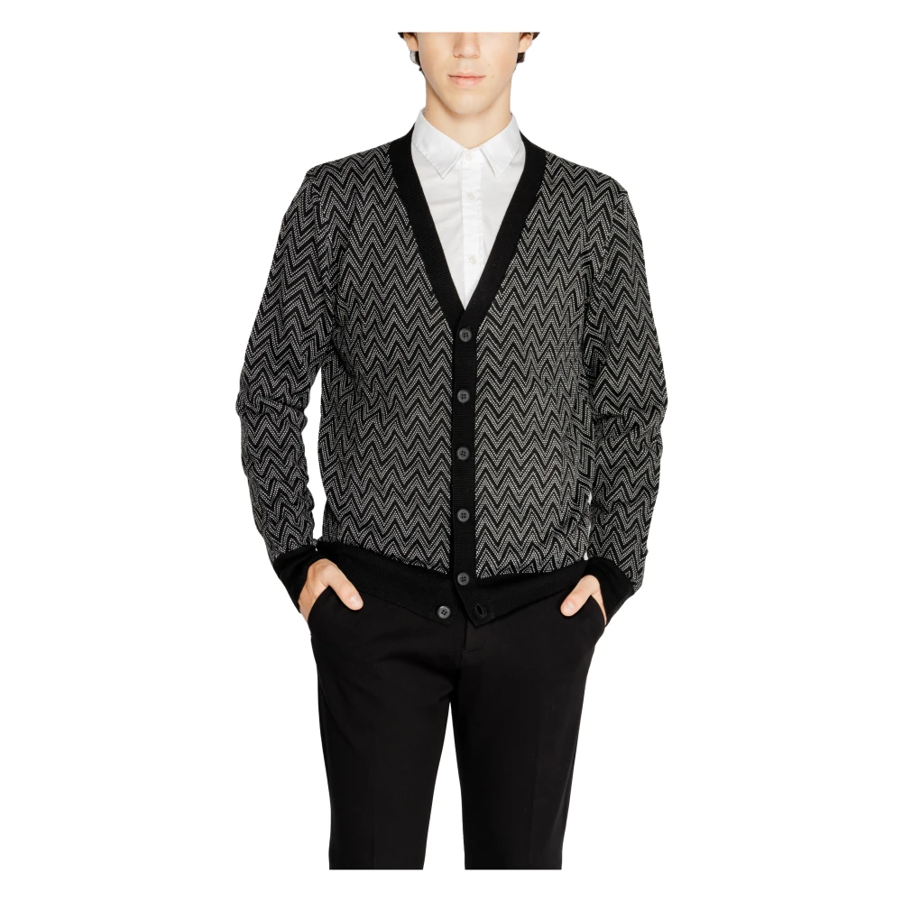 Antony Morato Mohair Blend Herentrui Black Heren