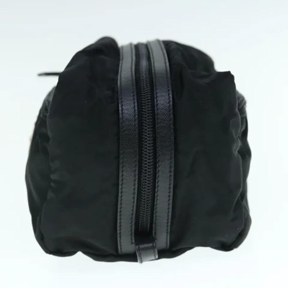 Prada Vintage Pre-owned Nylon clutches Black Dames