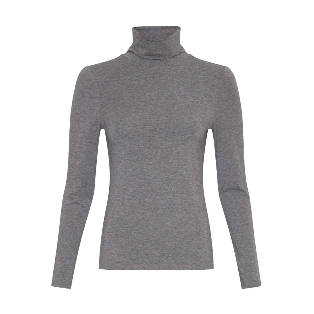 moss copenhagen Betrina Lange Mouw Top Gray Dames