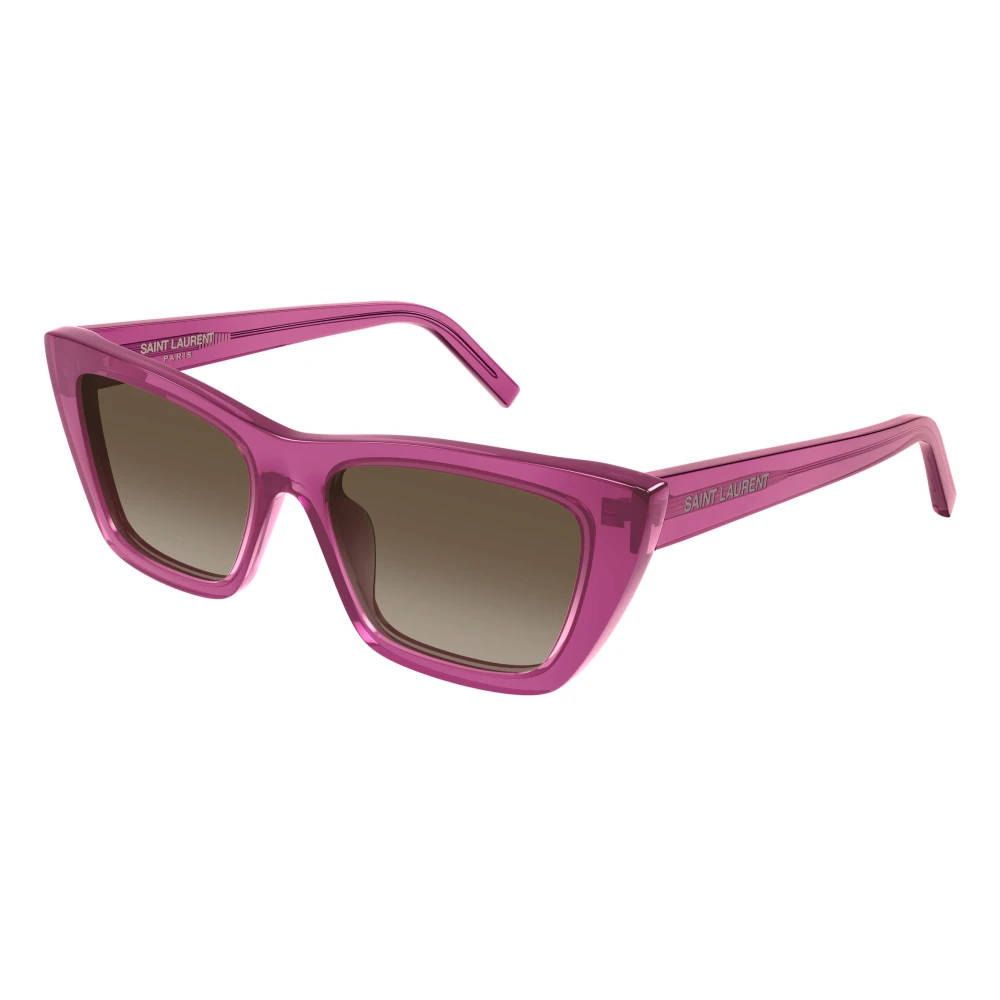 Saint Laurent Women's Pink Sunglasses, 55 Mm, Mica Sunglasses Sl 276
