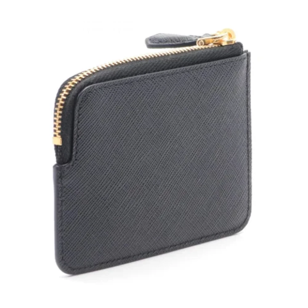 Prada Vintage Pre-owned Leather wallets Black Dames
