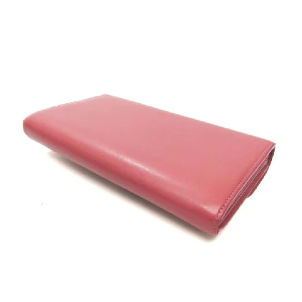 Delvaux Pre-owned Leather wallets Pink Dames