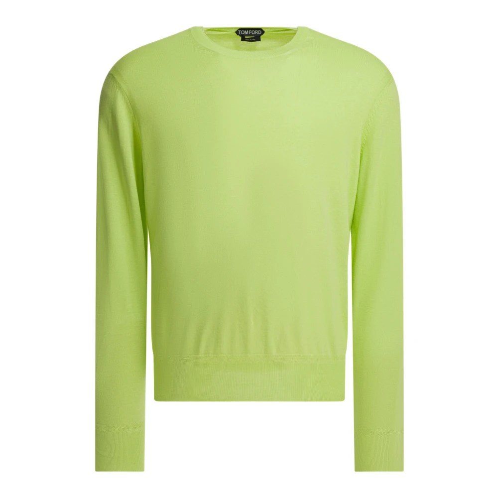 Tom Ford Men's Green Pure Cotton Crew Neck