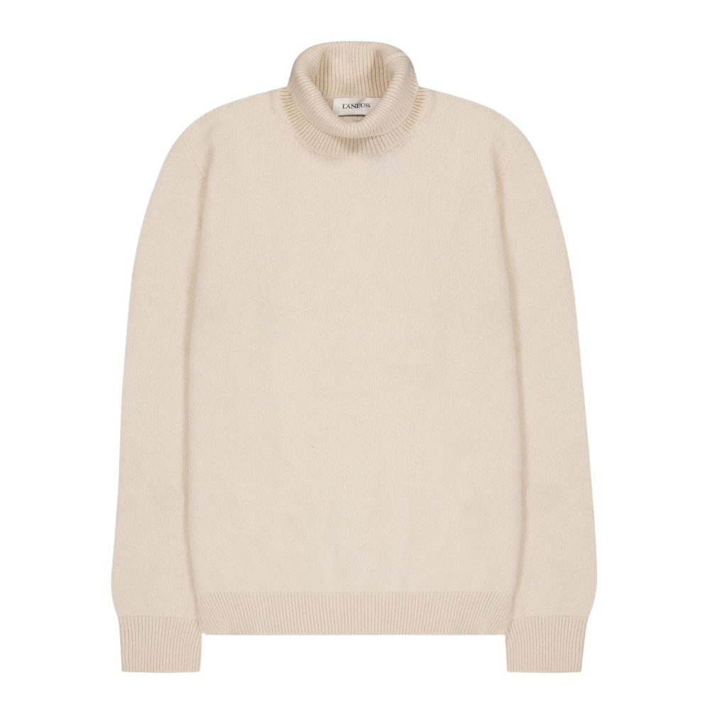Laneus Comfortabele Cashmere Merino Coltrui Yellow Heren