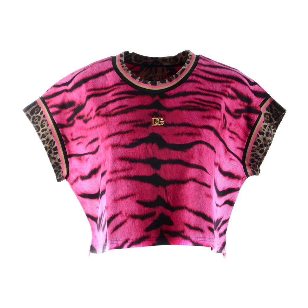 Dolce & Gabbana Dames Tiger Top Pink Dames