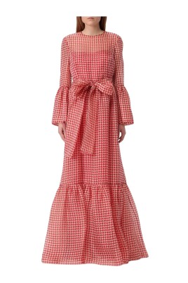 red-organza-maxi-dress-tiered-skirt