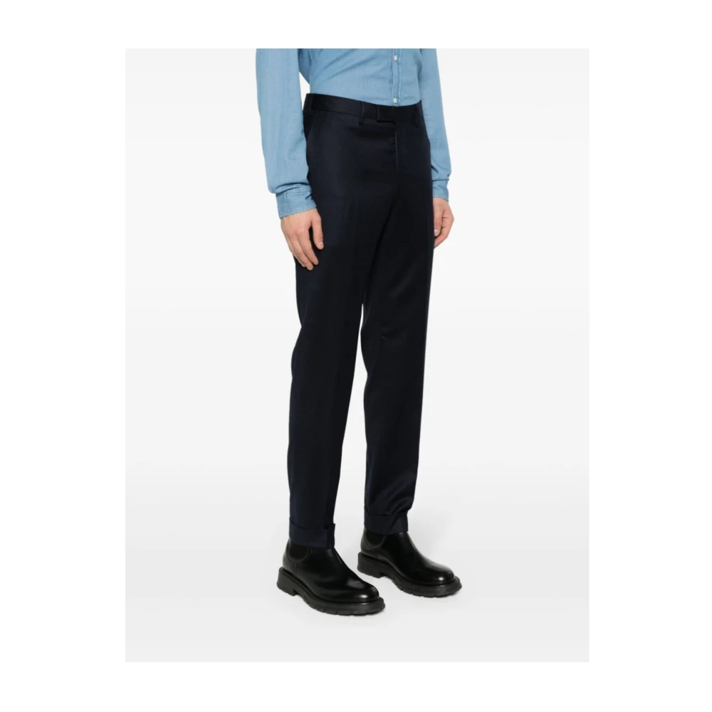 PT Torino Slim-Fit Suit Trousers Blue Heren