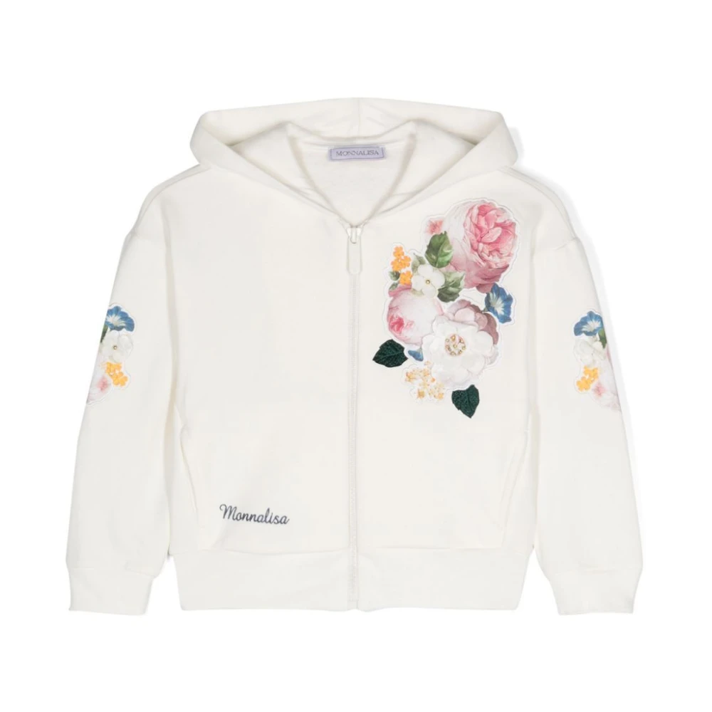 Monnalisa Panna Hoodie White, Flicka