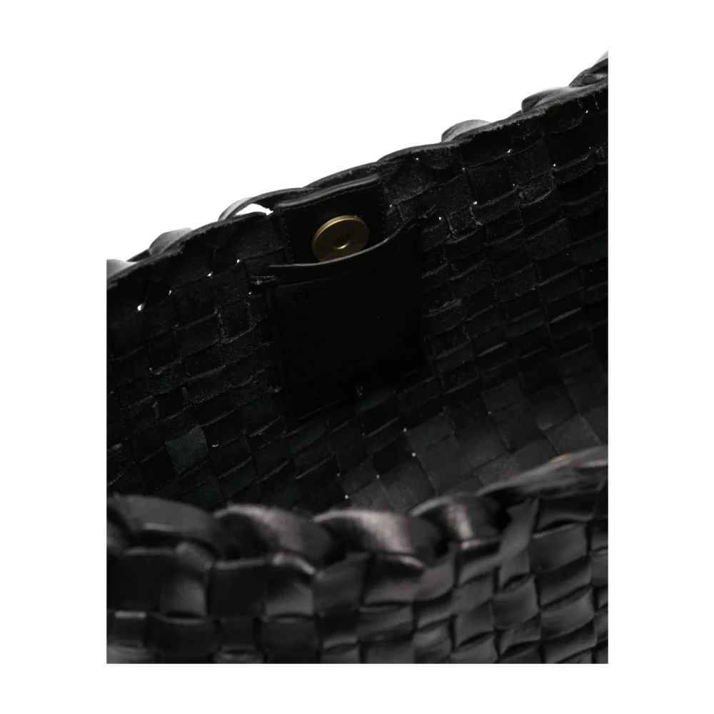 Dragon Diffusion Handgeweven Schoudertas Salvage Stijl Black Dames