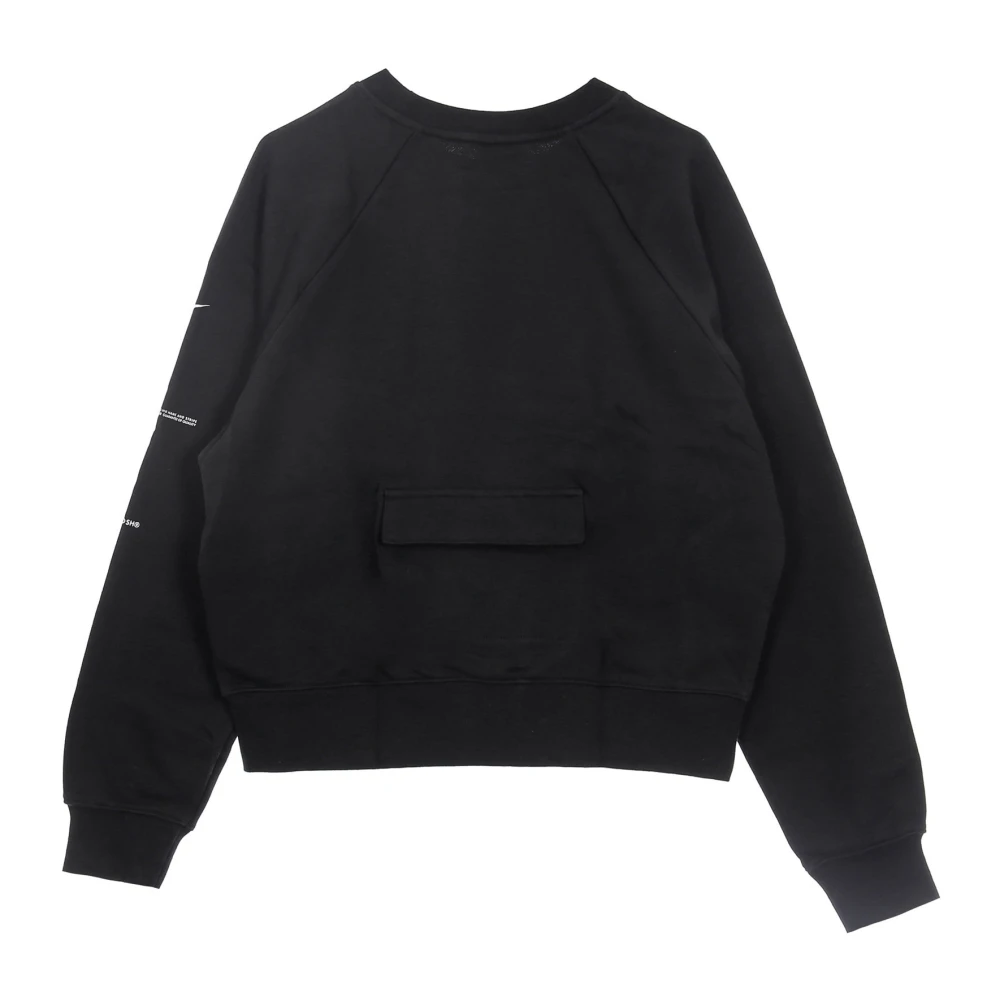 Nike Lightweight Sportswear Swoosh Crew Black Dames