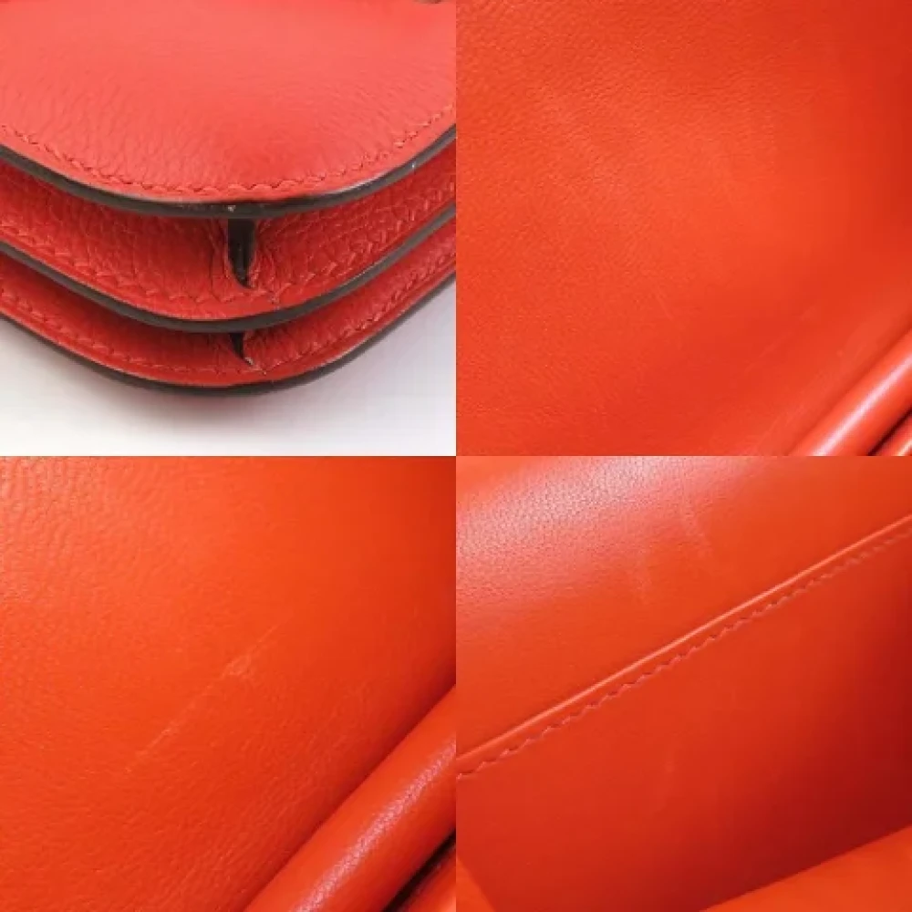 Hermès Vintage Pre-owned Fabric shoulder-bags Red Dames