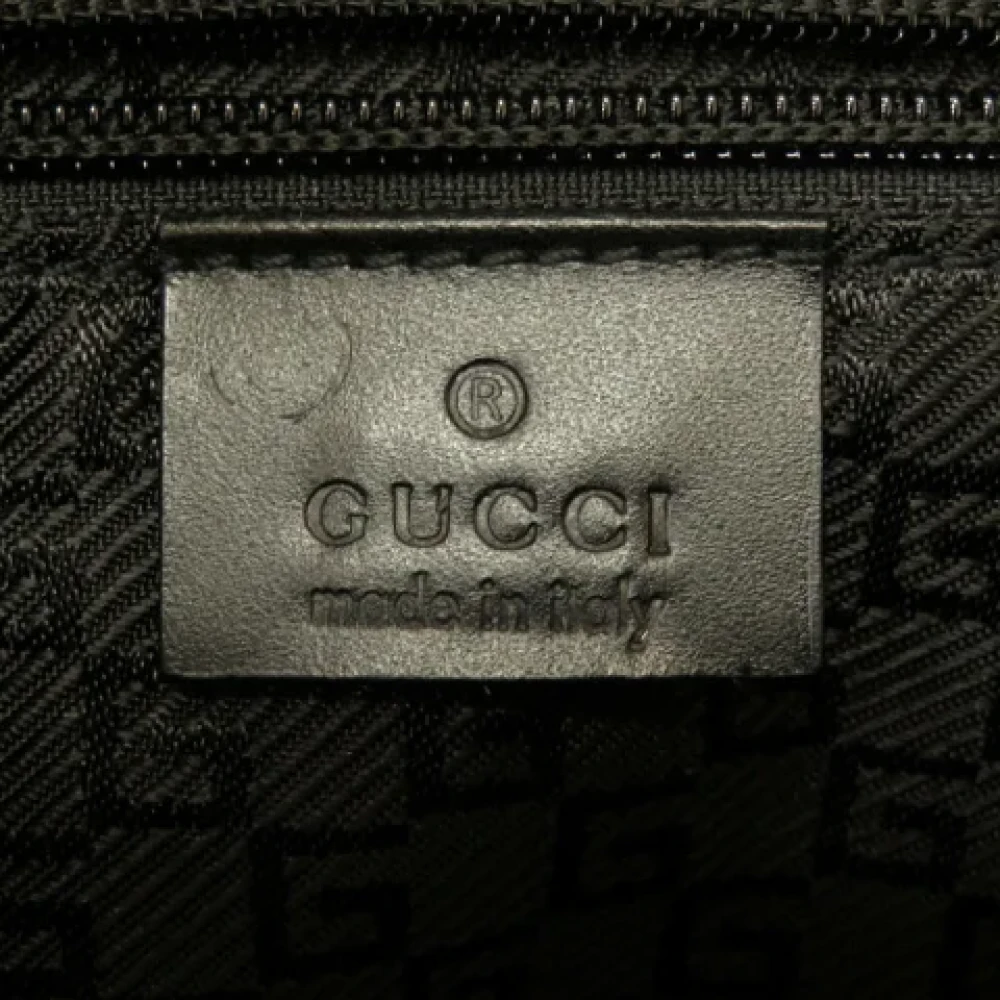 Gucci Vintage Pre-owned Canvas backpacks Black Heren