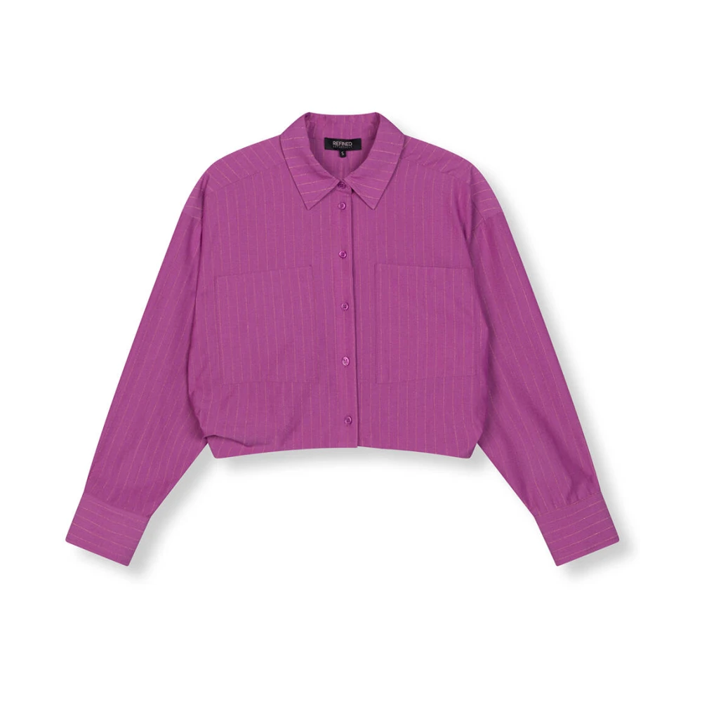 Refined Department Lange Mouw Lyloe Blouse Purple Dames