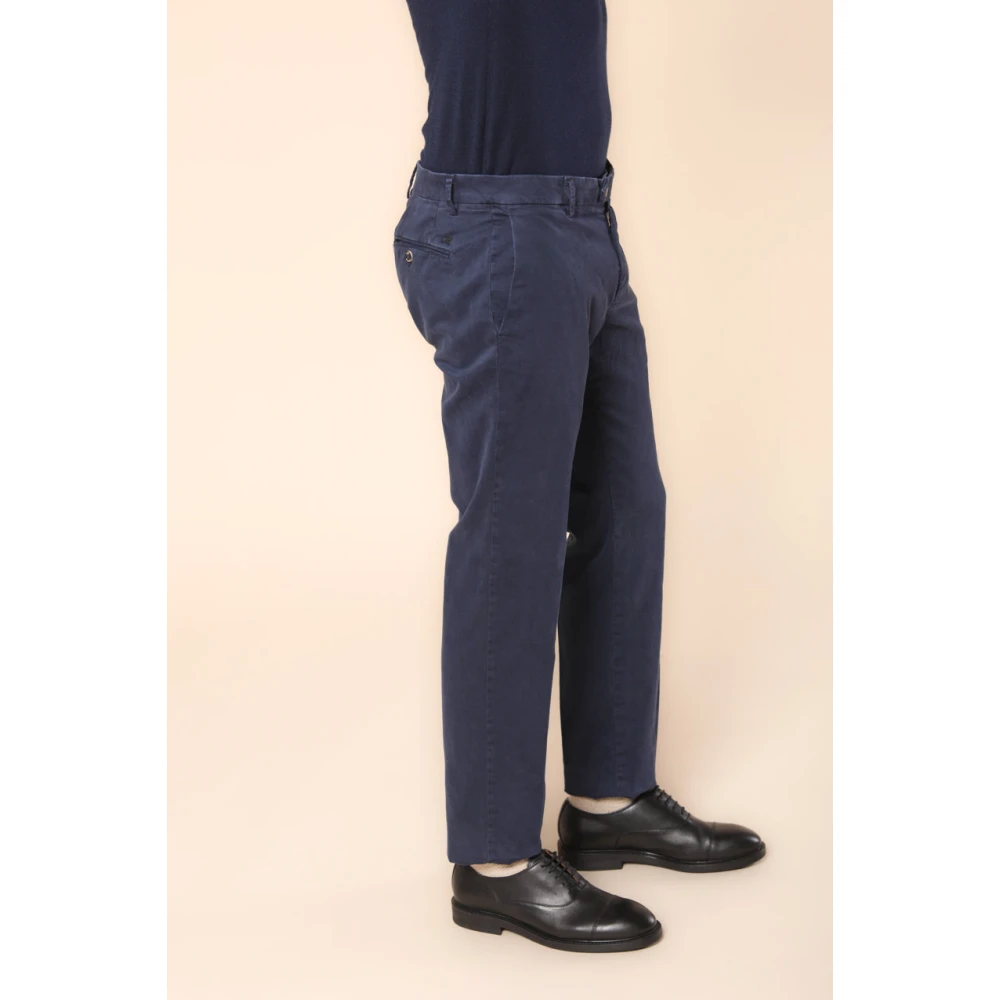 Mason's Chino broek met sartoriale details Blue Heren