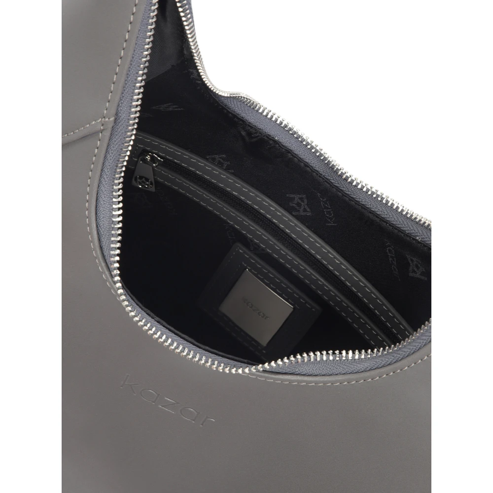 Kazar Klassieke Leren Schoudertas Gray Dames