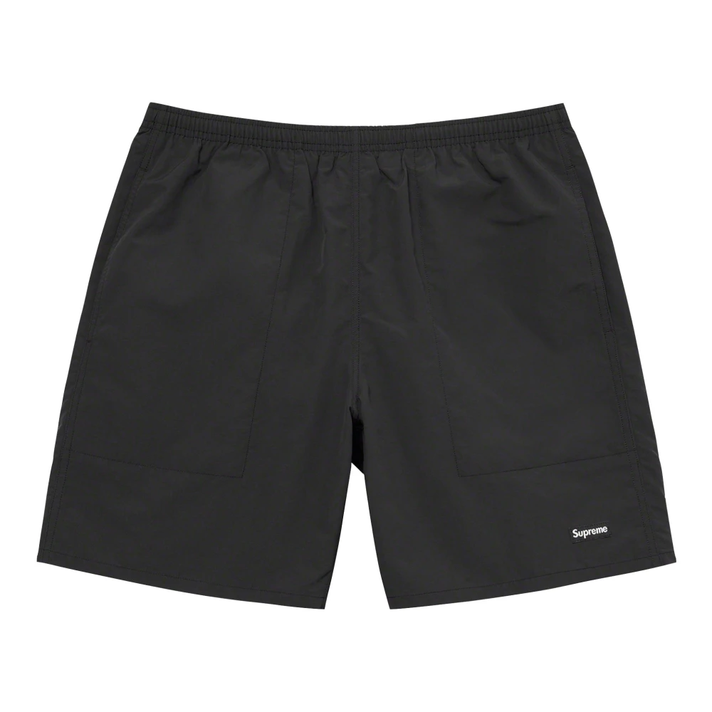 Supreme Zwarte Nylon Zwemshort Limited Edition Black Heren