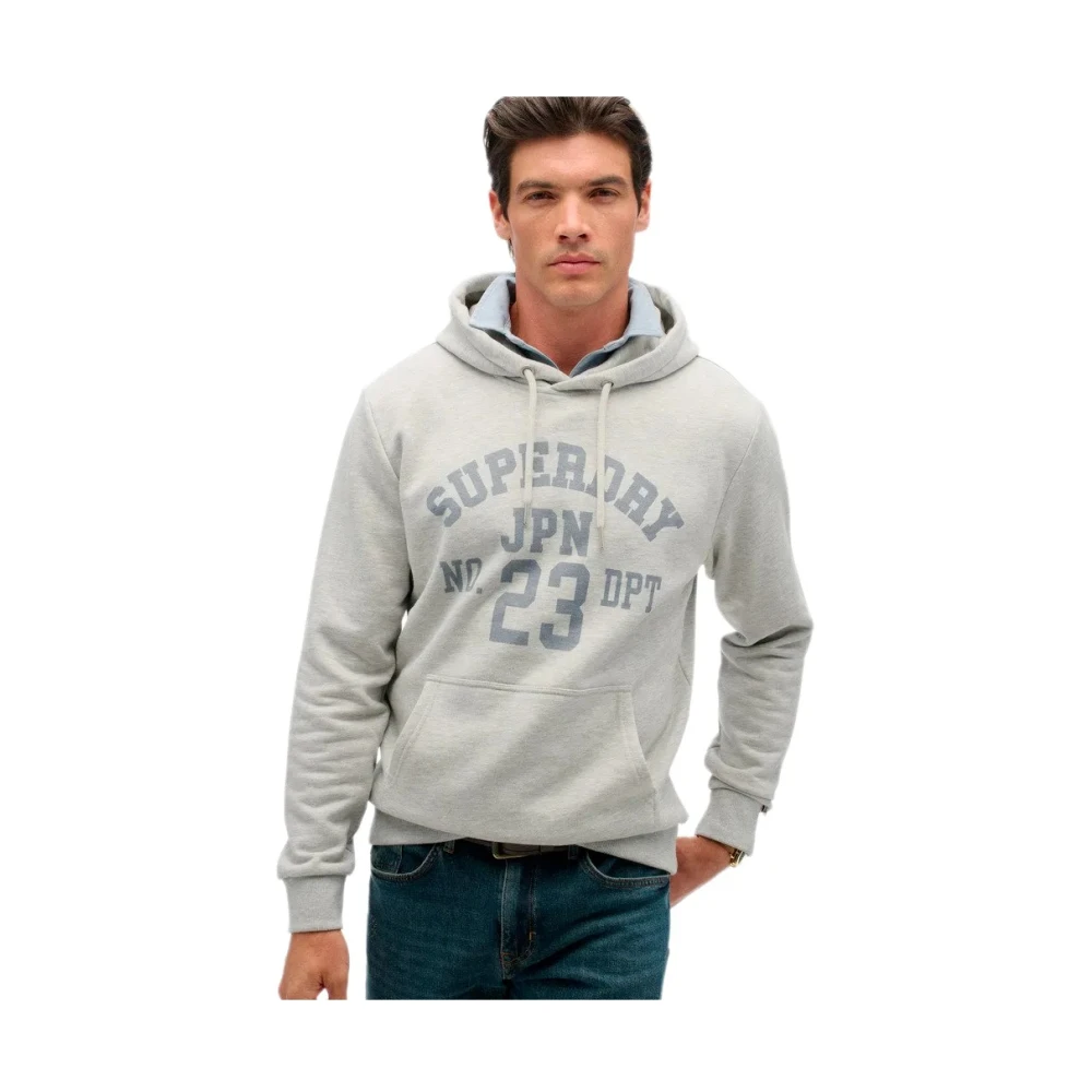 Superdry Herren Grau Athletic Ess Sweatshirt Mittel - Bild 4