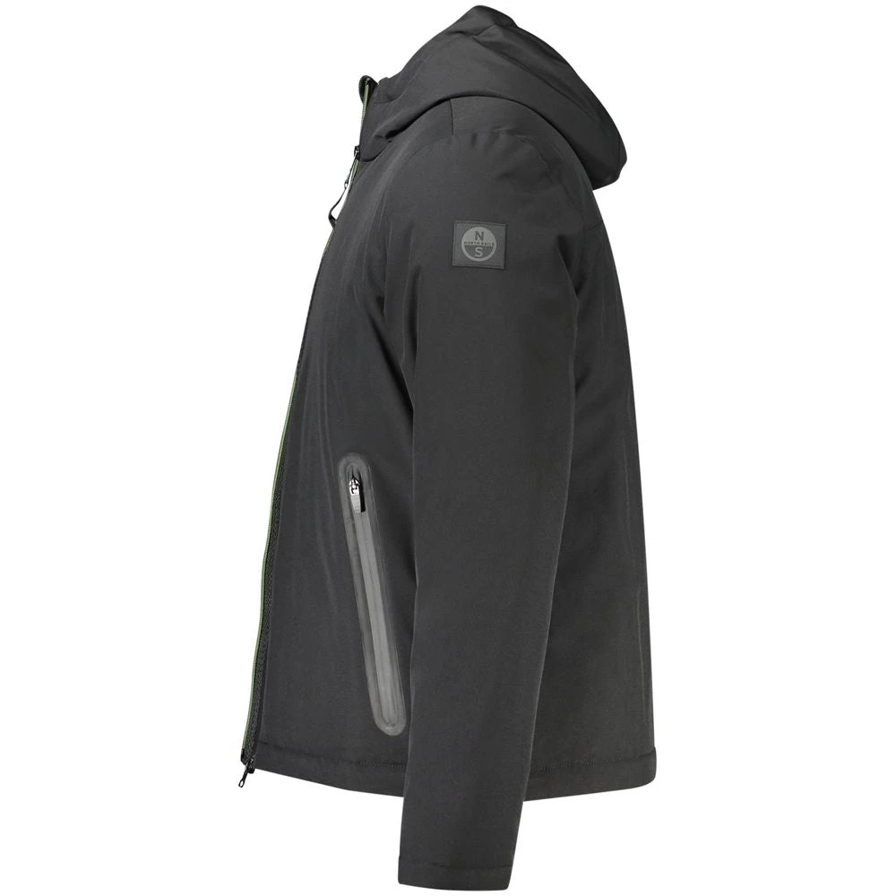 North Sails Zwarte Polyester Jas Black Heren