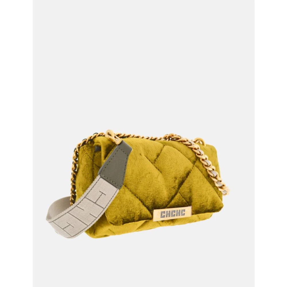 Carolina Herrera Velvet Bimba 9 Elegante Moderne Tas Green Dames
