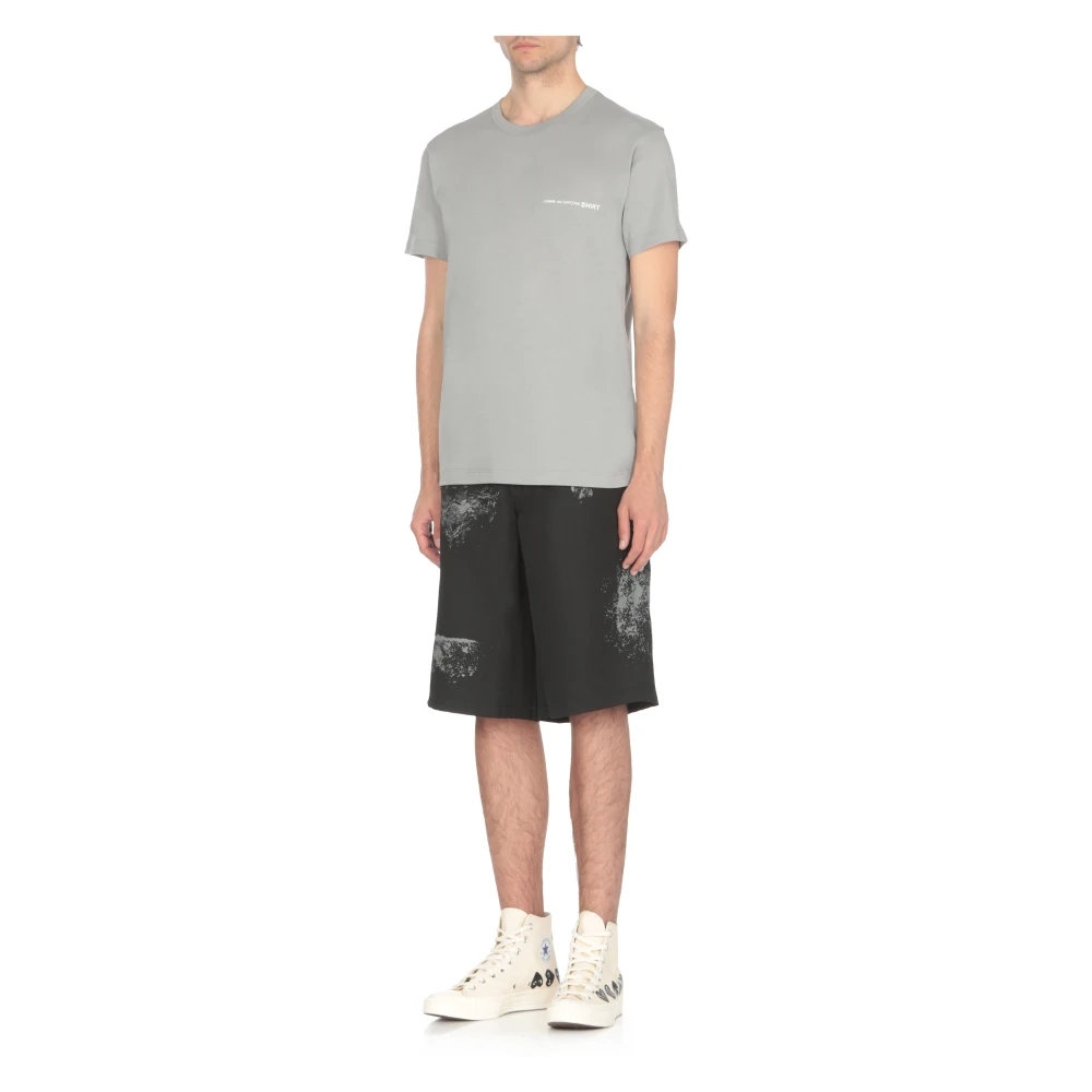 Comme des Garçons Grijze T-shirts en Polos met Logo Gray Heren