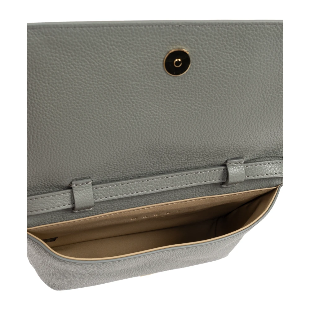 Marni Leren schoudertas Gray Dames