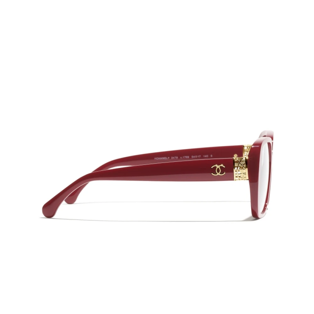 Chanel Stijlvolle Brilmonturen met 3 Jaar Garantie Red Dames