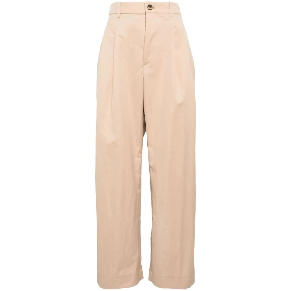 Wardrobe.nyc Khaki Drill Chino Broek Beige Dames