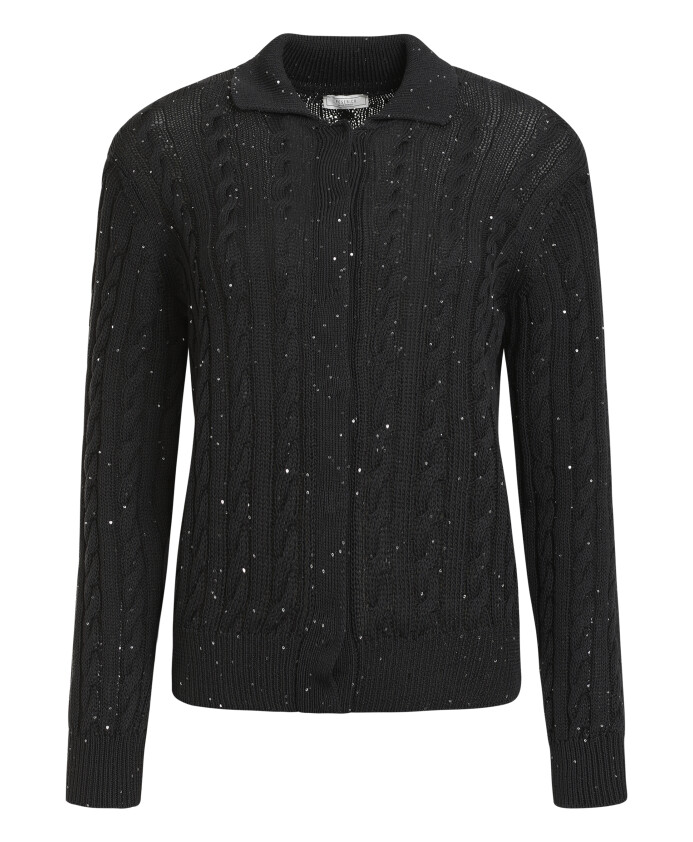 pailletbesat-cable-strik-cardigan