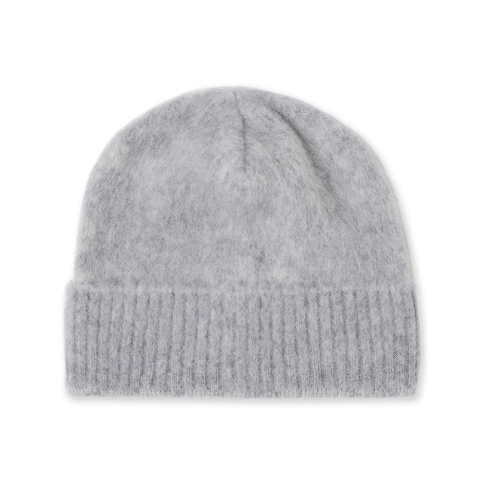 Iceberg Grijze Wollen Blend Beanie Muts Gray Dames